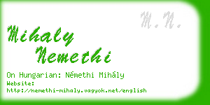 mihaly nemethi business card